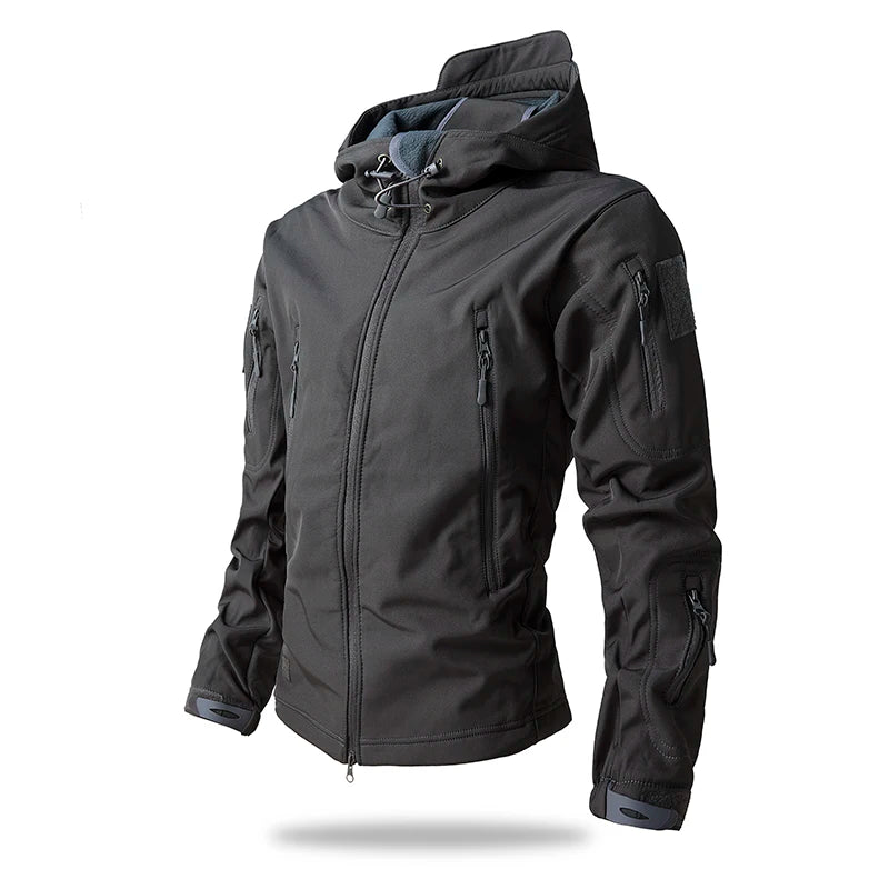 Lurker Giacca Soft Shell Tattica Pelle di Squalo Uomo Impermeabile con Cappuccio Mimetica Esterno da Caccia Autunno