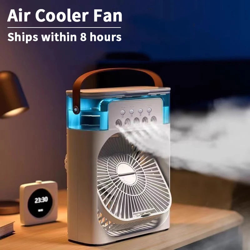 Ventilatore 3 In 1 Condizionatore D Aria Portatile Domestico Umidificatore LED Luce Notturna Per Ufficio Casa