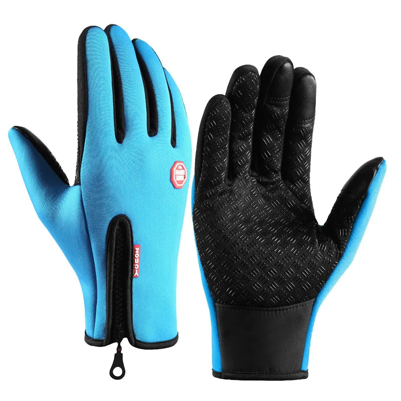 Guanti Da Ciclismo Invernali Con Supporto Al Polso E Touch Screen Antivento Antiscivolo Con Dita Intere