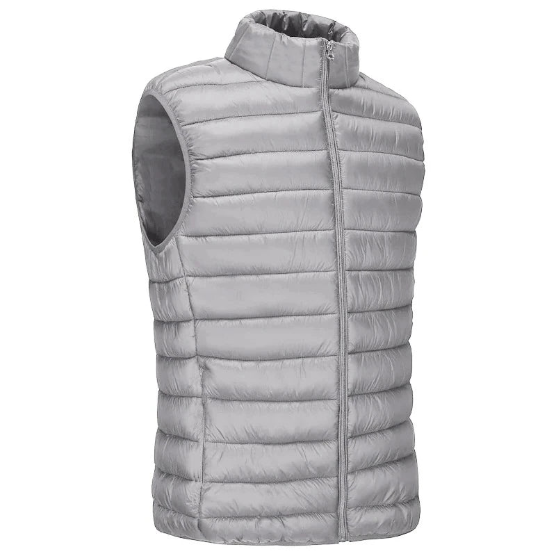 Gilet Imbottito Inverno Senza Maniche Con Cerniera Antivento Impermeabile Capispalla Caldo Uomo Donna
