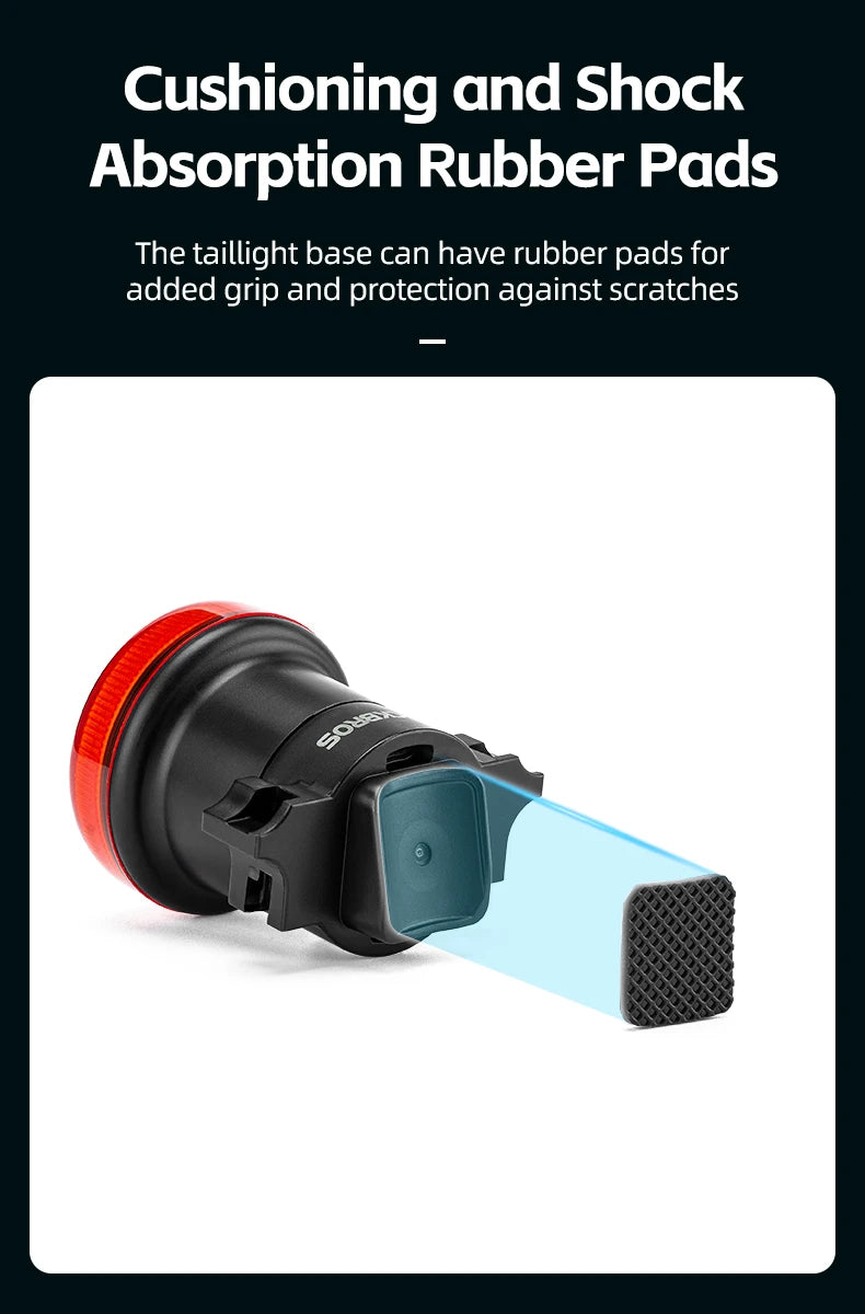 ROCKBROS Fanale Posteriore Per Bicicletta Intelligente Ricaricabile Tipo C Impermeabile IPX7 Per Guida Notturna