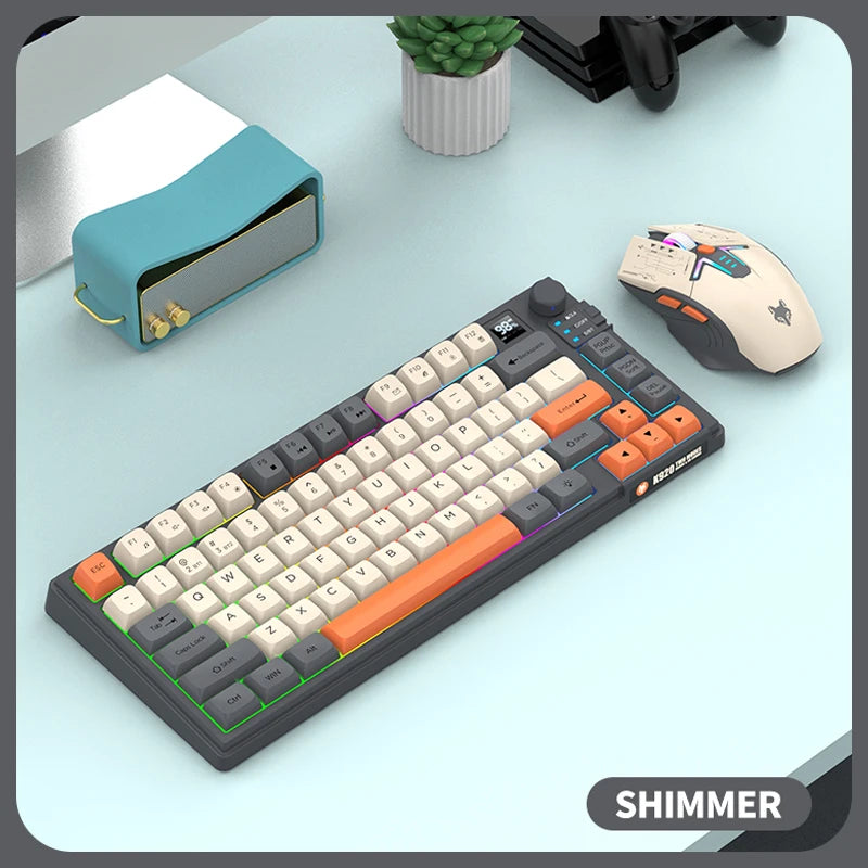 XUNFOX K920 Set Tastiera E Mouse Bluetooth Dual Mode Universali Per Laptop Ufficio E Gaming