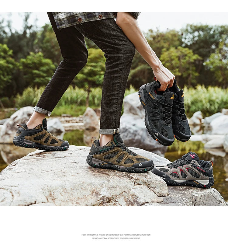 HikeUp Scarpe Da Uomo Traspiranti Antispruzzo Per Trekking All Aperto Alpinismo Sportivo Sneaker