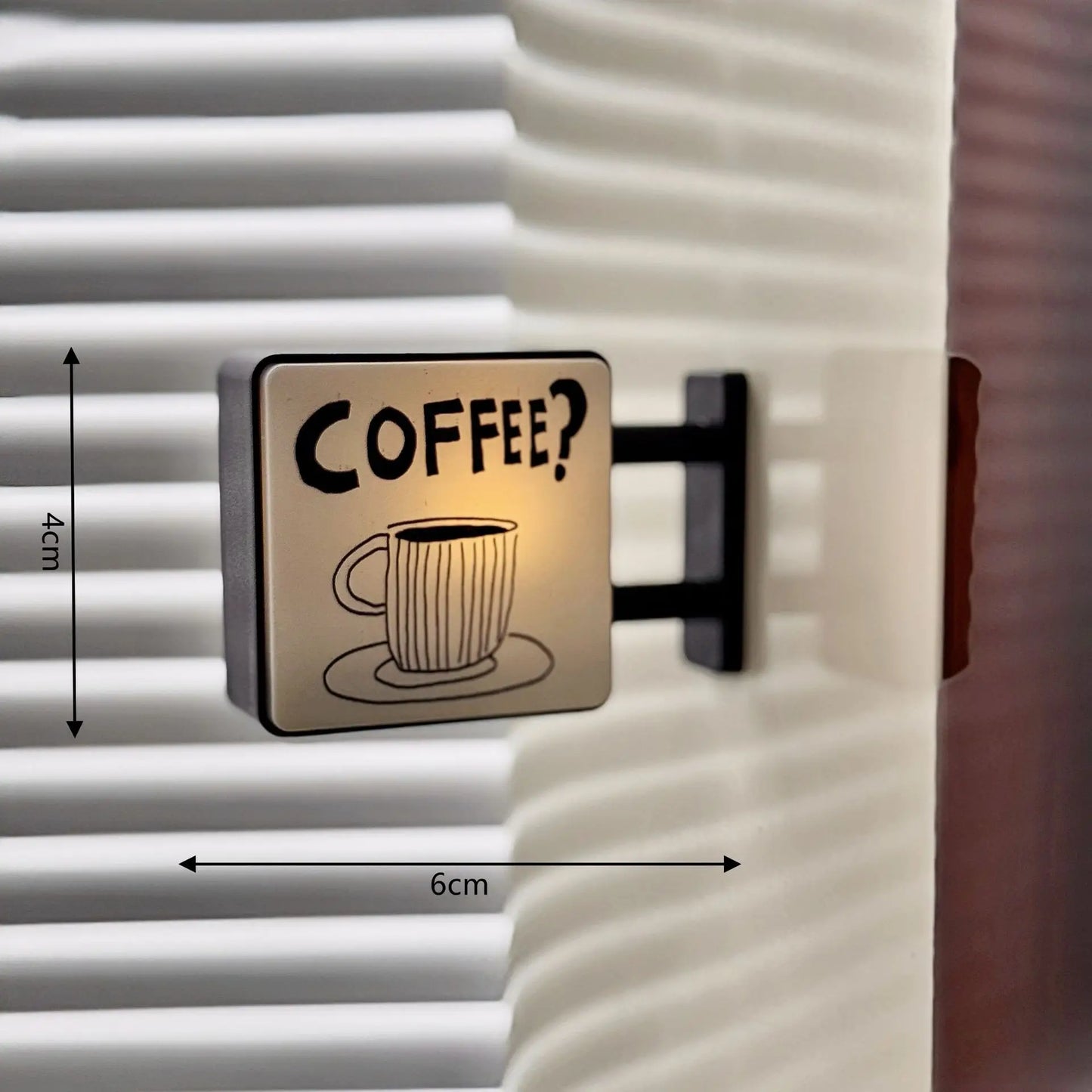Magnete Per Frigorifero A LED Con Luce Per Bar E Caffetterie Decorazione Per Pannello Forato Insegna Illuminata Per Casa