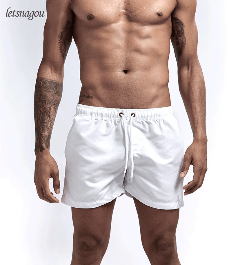 Pantaloncini da Bagno da Uomo da Surf ad Asciugatura Rapida Traspiranti con Coulisse e Tasche per Spiaggia Estiva