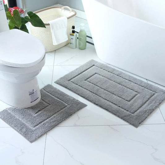 Tappetino Da Bagno In Peluche Antiscivolo Per Vasca E Porta D'Ingresso Assorbente E Confortevole