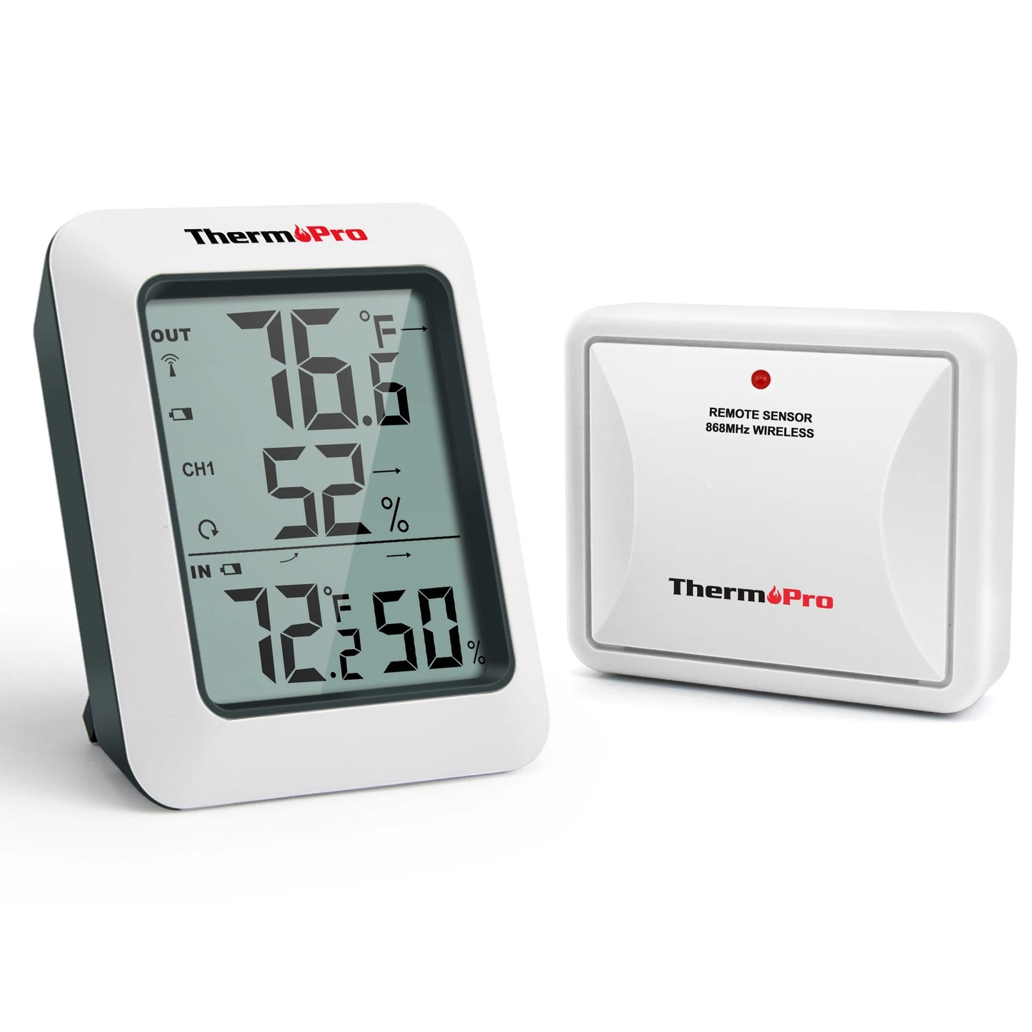 ThermoPro TP60C 60M Stazione Meteorologica Igrometro Digitale Wireless Interni Ed Esterni Per La Casa