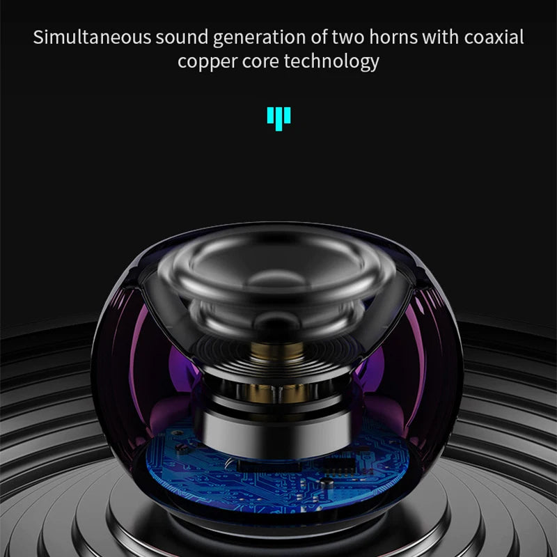 Mini Altoparlante Bluetooth Con Microfono TWS Cassa Di Risonanza Portatile HiFi Per Musica Su Smartphone Tablet Metallo