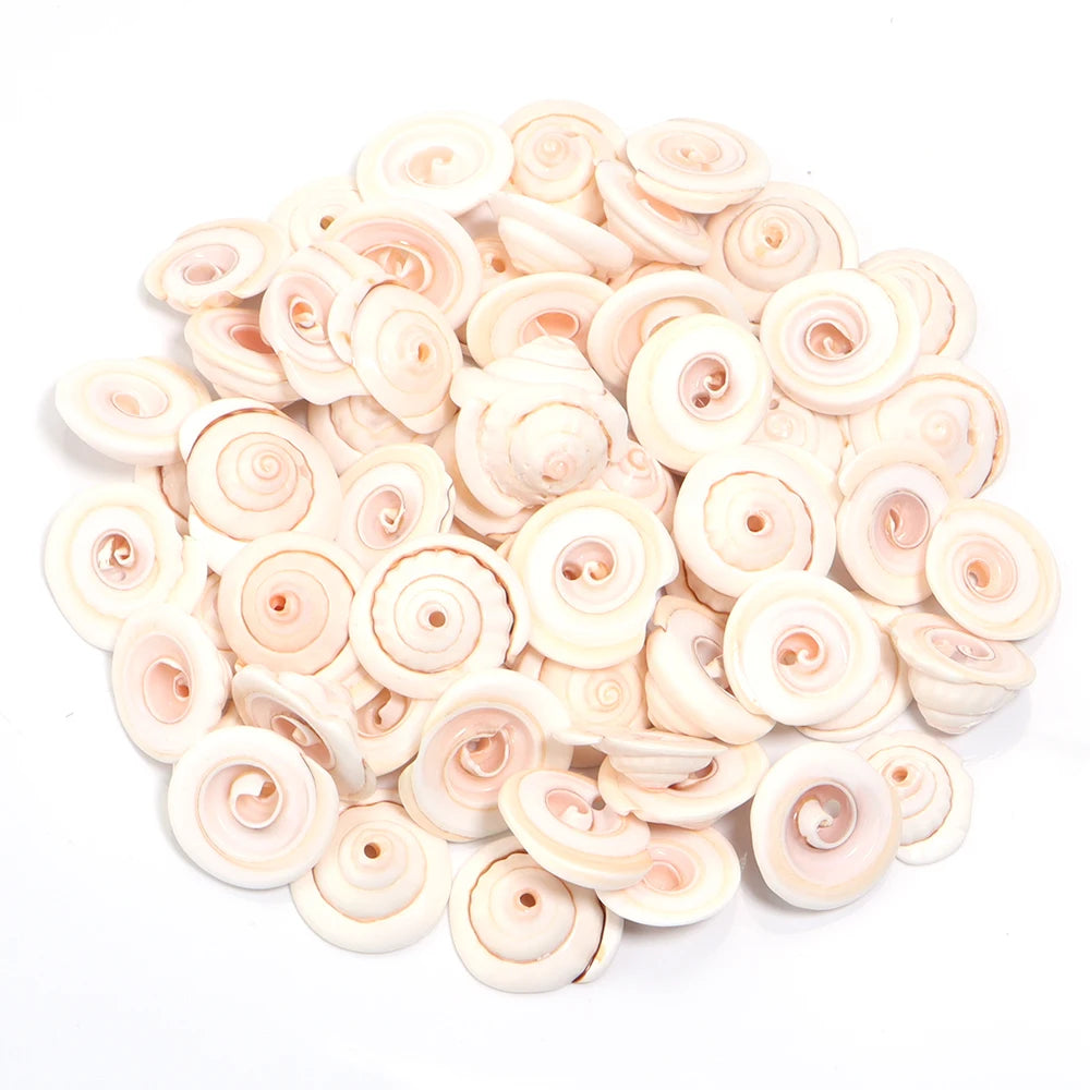 Perline Di Conchiglia Di Mare 30g 40g 50g Conchiglie A Spirale Distanziatori Per Artigianato Fai Da Te Decorazioni Casa