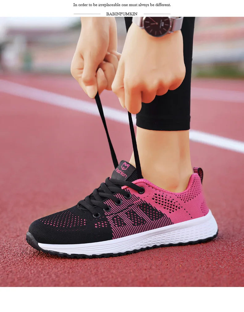 Scarpe sportive da donna Sneakers con plateau alla moda Scarpe basse da donna primavera estate Scarpe da corsa per donna Scarpe casual Mesh Jogging Tennis