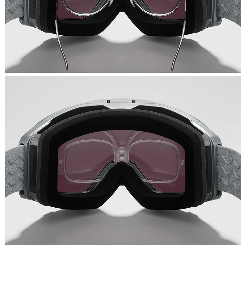 Kapvoe Occhiali Da Neve Magnetici Flip Over Fotocromatici UV400 Antinebbia Uomo Donna TPU Lenti In Policarbonato