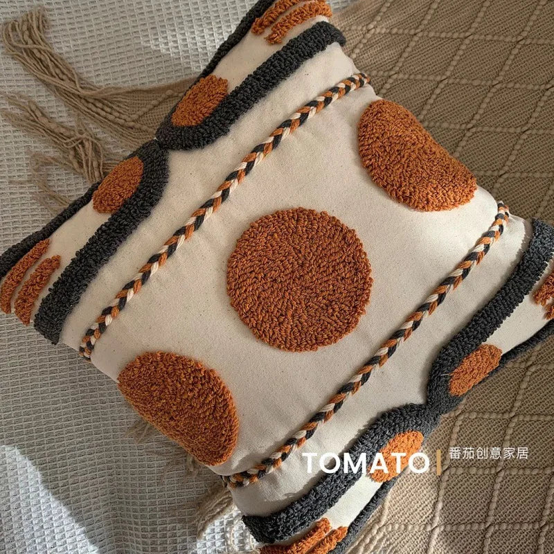 Fodera Per Cuscino Bohemien Geometria Ricamata In Nappa Personalizzata Federa Lunga Soggiorno E Divano Decorazioni Casa