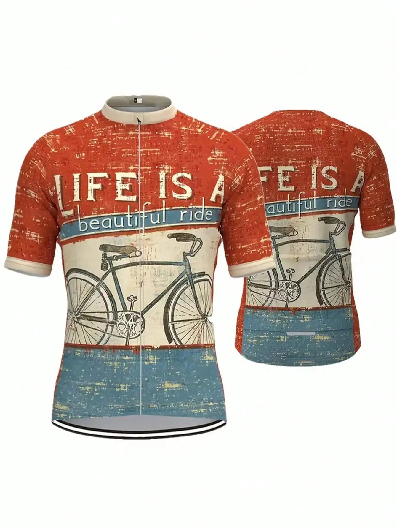 Abbigliamento Ciclismo Uomo Maniche Corte Per Bicicletta Traspirante Con Tasca Integrata Asciugatura Rapida