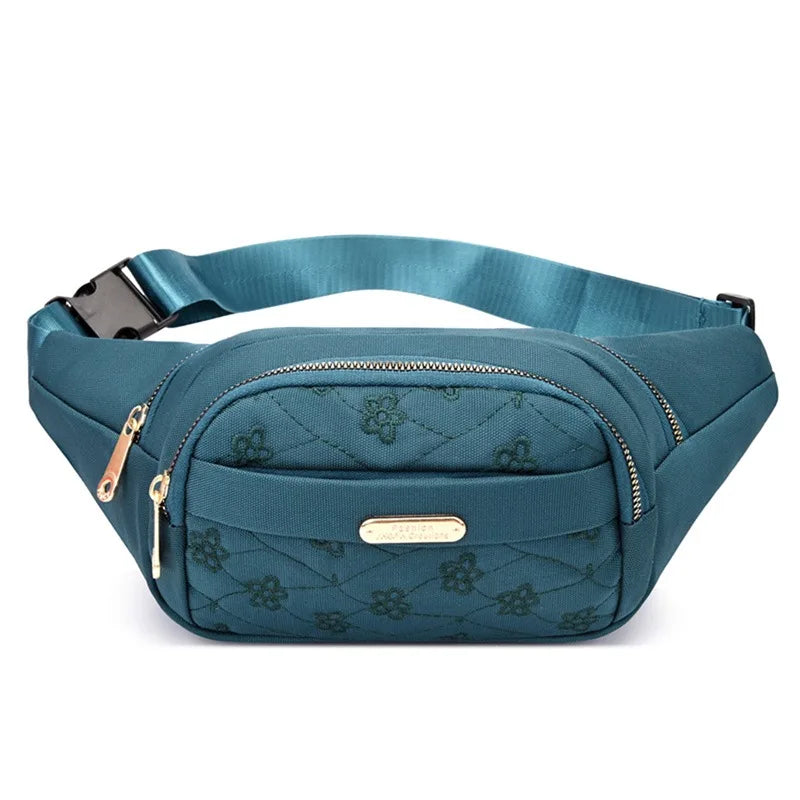 Marsupio da Donna Impermeabile in Tessuto Oxford Borsa a Cintura e Tracolla Borsa a Banana Moda Femminile