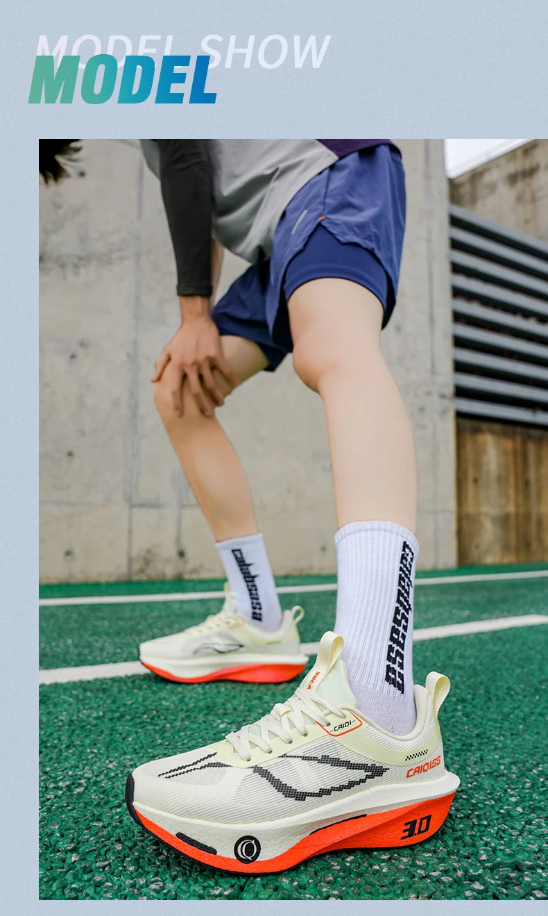 Scarpe Da Corsa Con Piastra In Carbonio Per Maratona Traspiranti Leggere Per Uomo E Donna Comode E Antiscivolo