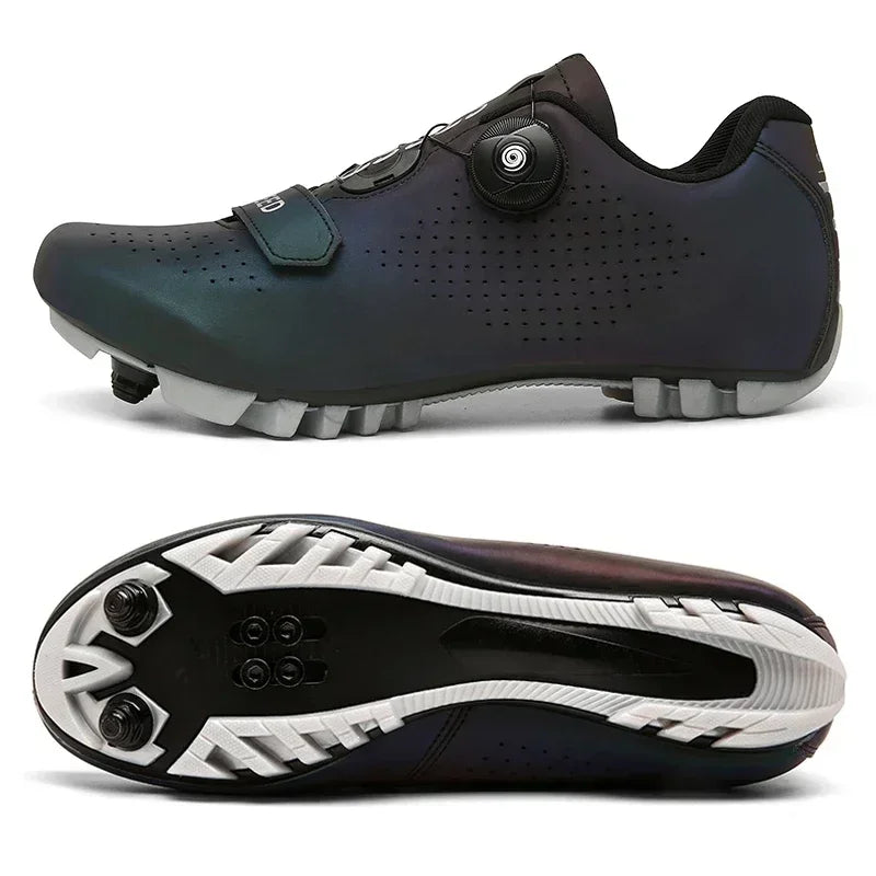 Scarpe Da Mountain Bike Da Uomo Con Attacchi Per MTB Impermeabili Traspiranti Comfort Massaggio E Aumento Di Altezza