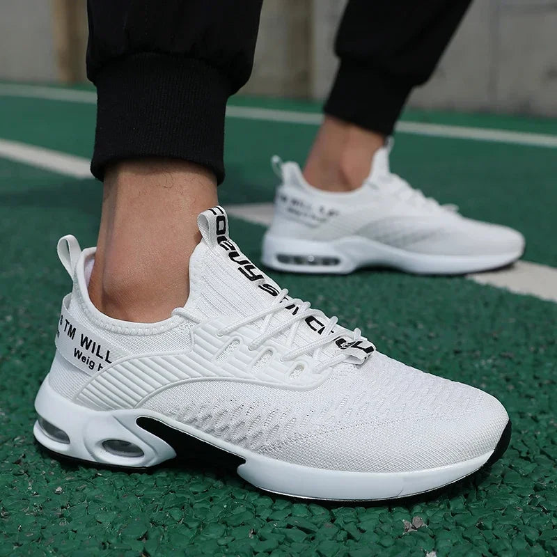 Scarpe sportive da uomo con suola spessa con design alla moda Scarpe comode e traspiranti Scarpe da trekking all'aperto Zapatillas Hombre De Segu