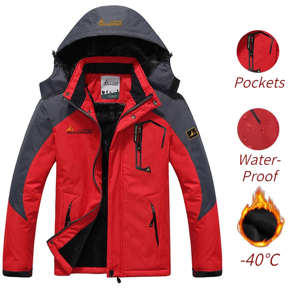 Parka Invernale Da Uomo Antivento Frangivento Plus Con Pelliccia Calda E Spessa Giacche A Vento Militari Senza Cappuccio
