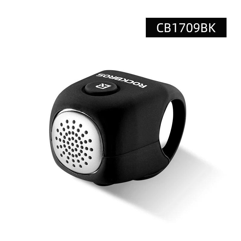 RockBros Campanello Per Ciclismo Elettrico 90 dB Campana MTB Manubrio Gel Di Silice Anello A Conchiglia Bicicletta