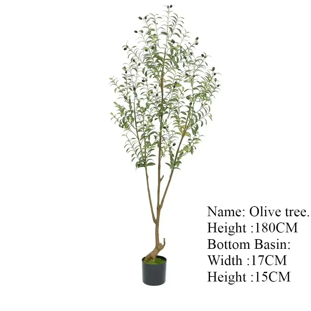 Albero Oliva Artificiale Grande Con Base Regolabile Da 60 Cm A 210 Cm Per Decorazione Ufficio E Casa
