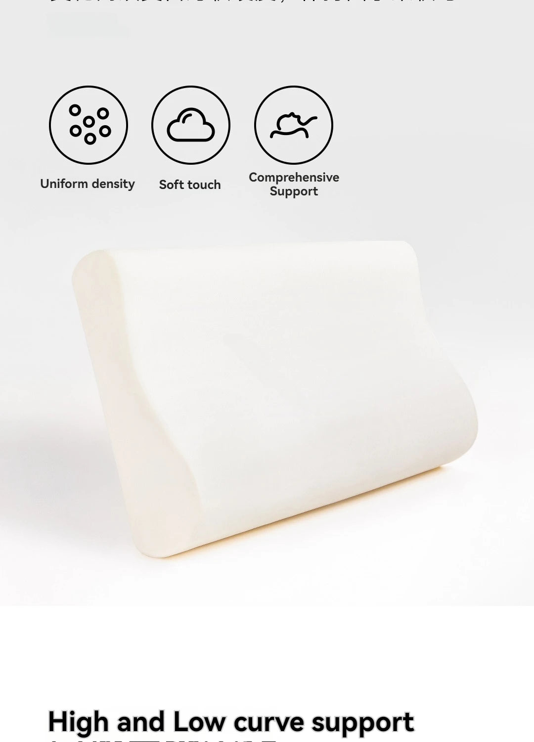 Cuscino Per Il Collo In Memory Foam Pro Traspirante Antibatterico Sostegno Cervicale Senza Cuciture Altezza 9 11 Cm