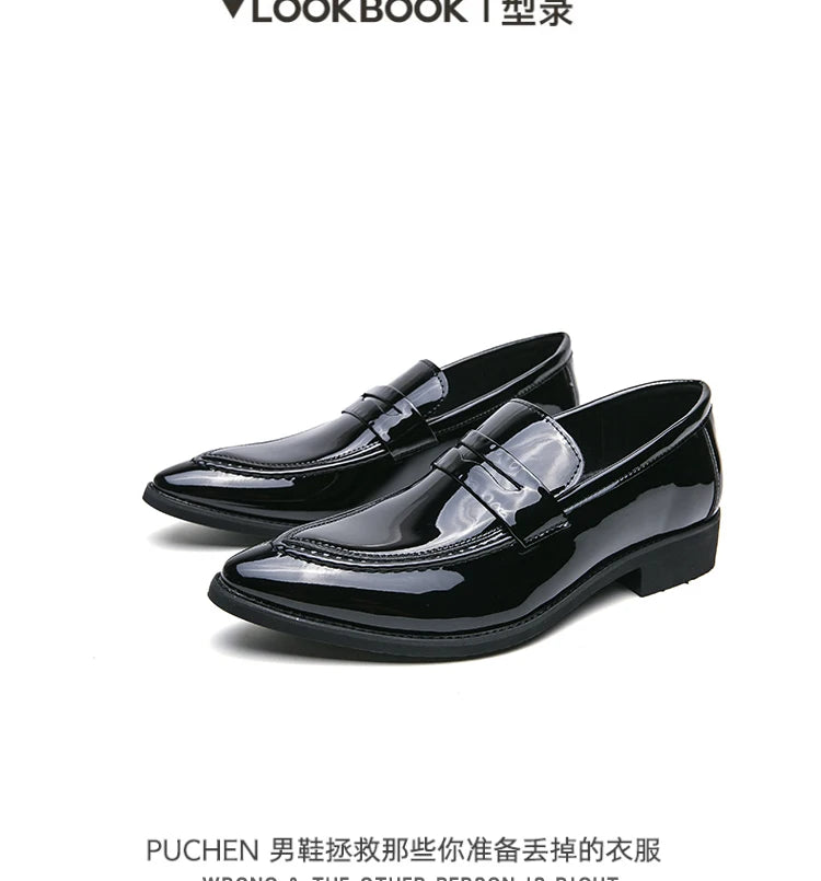Scarpe Da Uomo In Pelle Oxford Verdi E Viola Scarpe Da Lavoro Classiche Mocassini Casual Eleganti