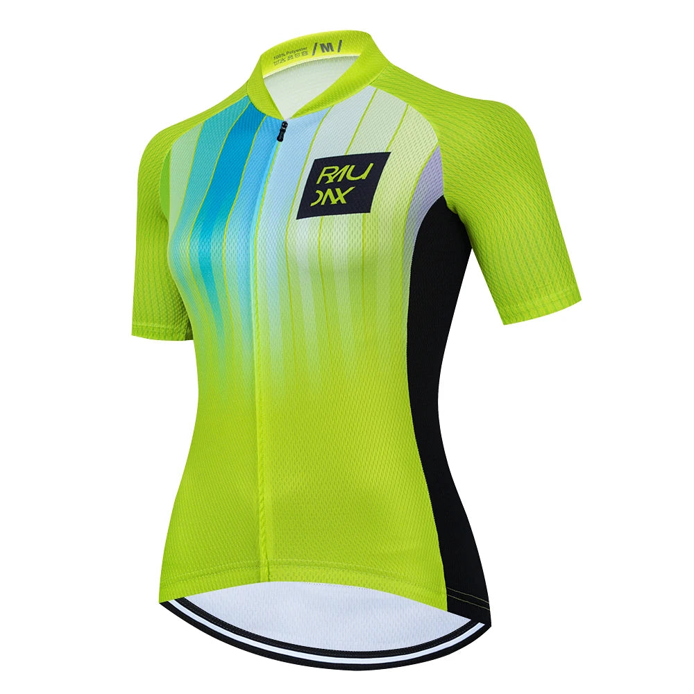 Maglie Ciclismo Donna Raudax 2026 Estive Traspiranti Abbigliamento MTB Maniche Corte Con Tasche