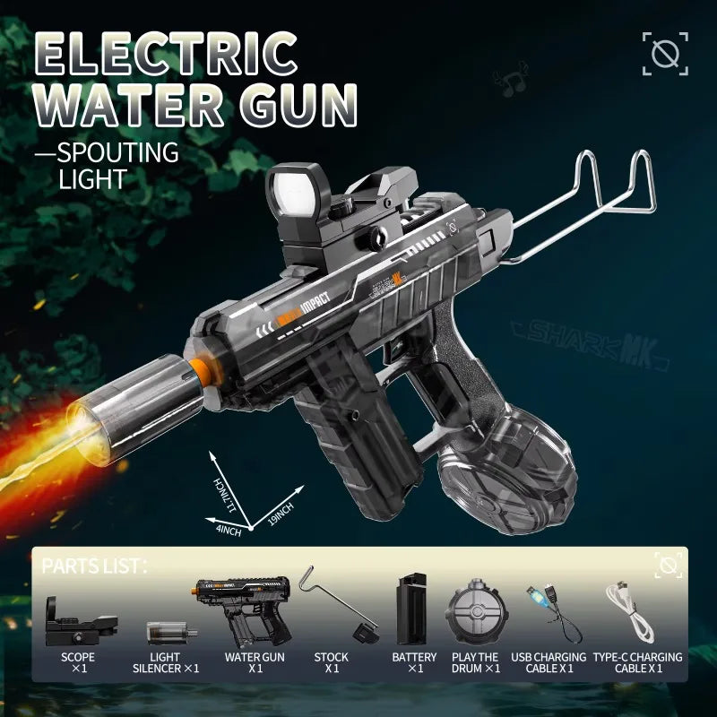 Pistola Ad Acqua Elettrica Ad Alta Pressione Per Bambini Spiaggia Piscina Giardino Giochi Di Combattimento Regalo Estivo