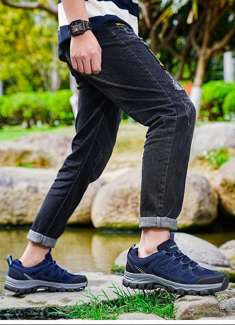 Scarpe Da Trekking Grandi Da Uomo Per Lavoro All Aperto Comode E Resistenti All Usura Sneakers Casual Traspiranti