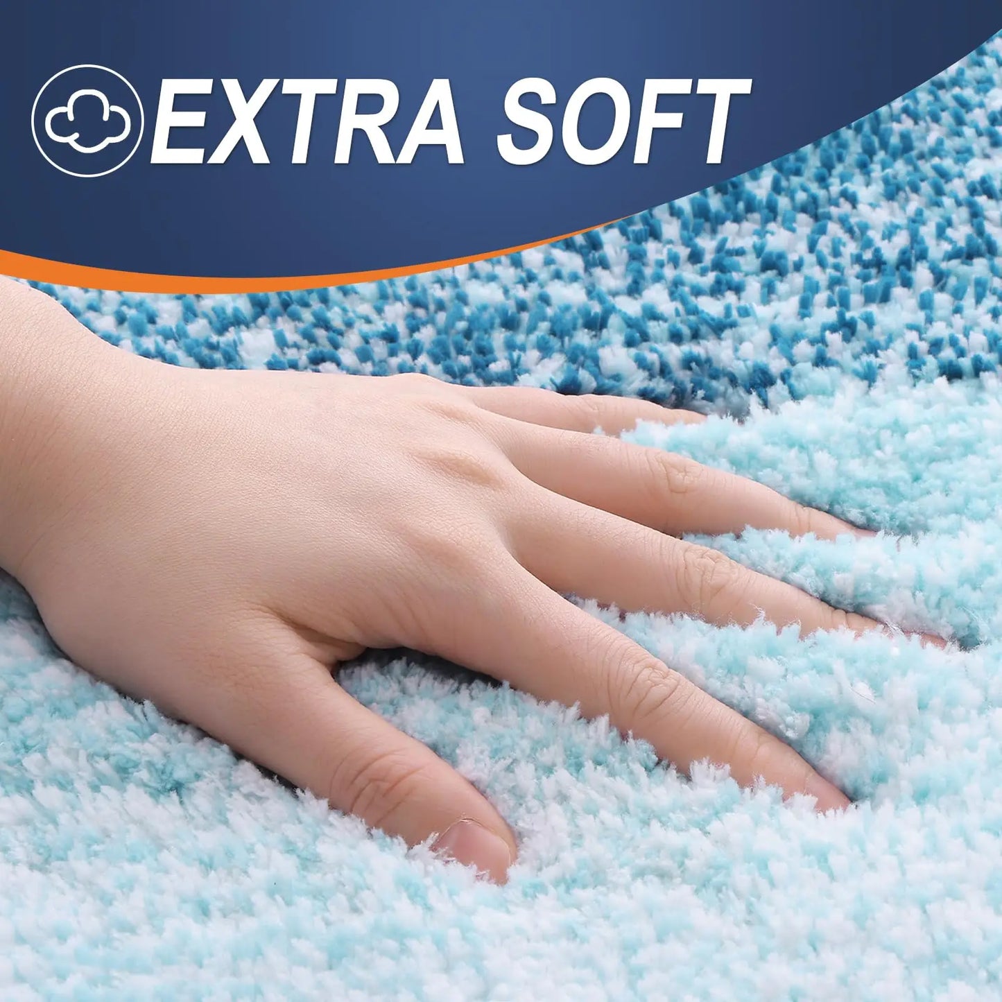 Kitinjoy Tappeto Da Bagno In Microfibra Assorbente Morbido Antiscivolo Shaggy Lavabile In Lavatrice