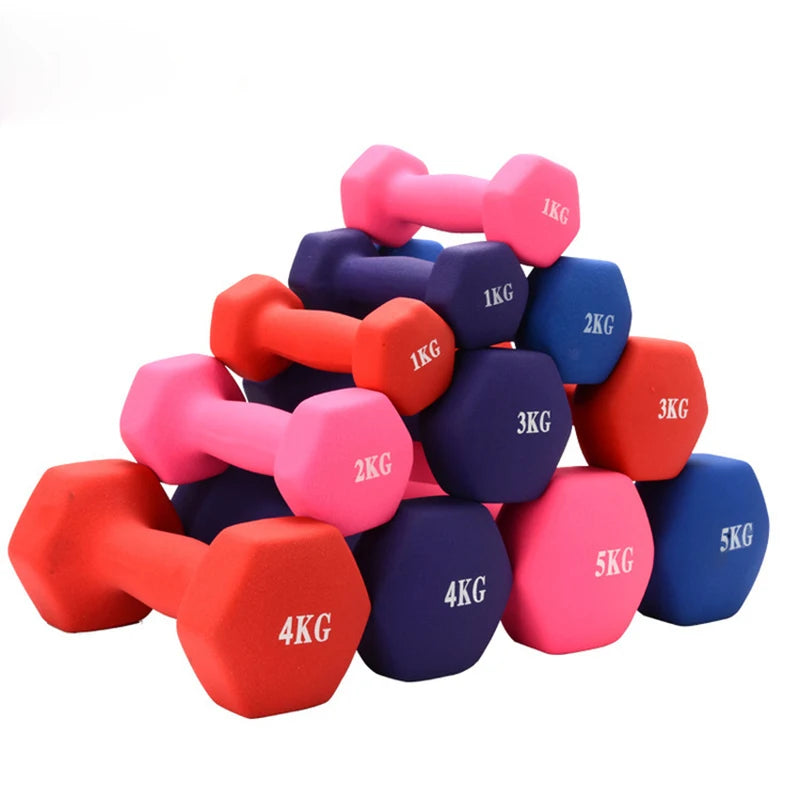 Manubri Esagonali In Plastica Per Donna Attrezzatura Fitness Dimagranti Per Vita Sottile