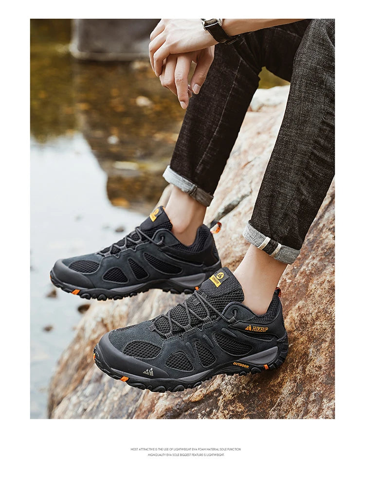 HikeUp Scarpe Da Uomo Traspiranti Antispruzzo Per Trekking All Aperto Alpinismo Sportivo Sneaker