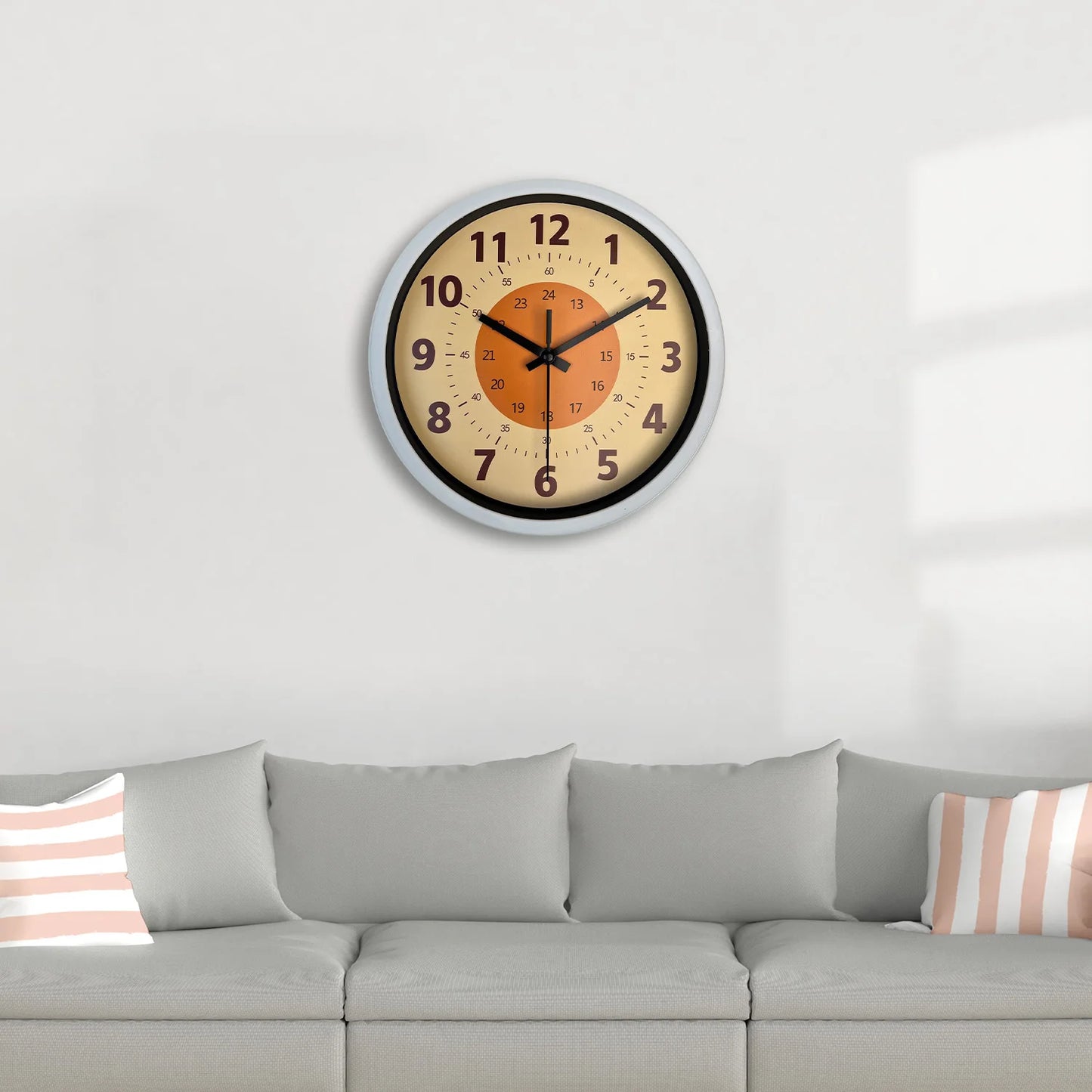 Orologio Da Parete 8 Pollici Motivo Moderno Silenzioso Quarzo Per Soggiorno Cucina Letto Regalo Senza Batteria