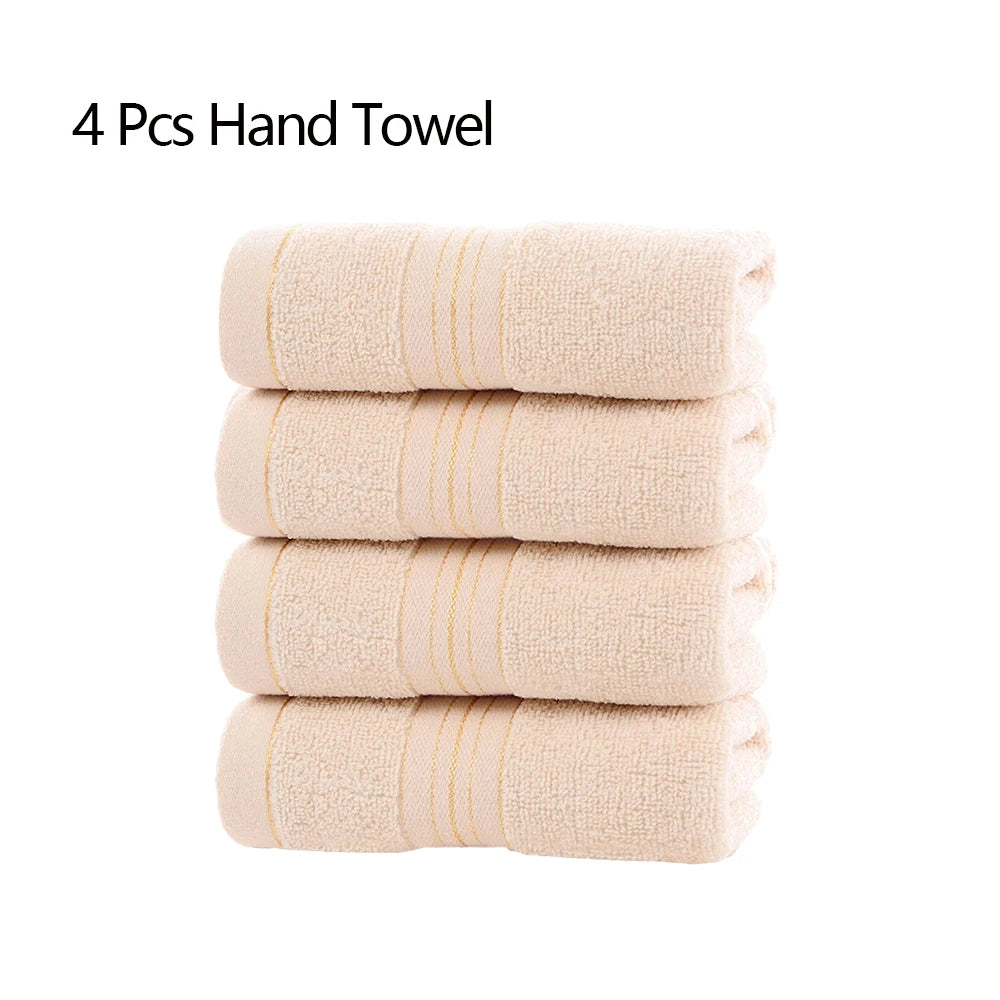 Set da 1 2 4 Pezzi Asciugamani Viso in Cotone Classe A Spessi e Assorbenti Jacquard Cotone Delicati Sulla Pelle Adulti