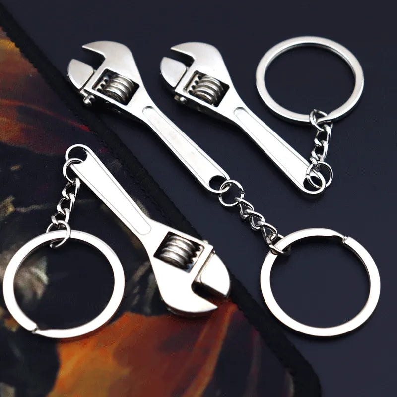 Portachiavi Mini Strumento Apertura Chiave Da Uomo Argento Elegante Regalo Ideale Gioielli S153