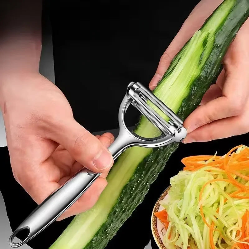 Pelapatate In Acciaio Inossidabile 2in1 Multifunzione Grattugia Per Carote E Frutta Utensili Da Cucina Pelador