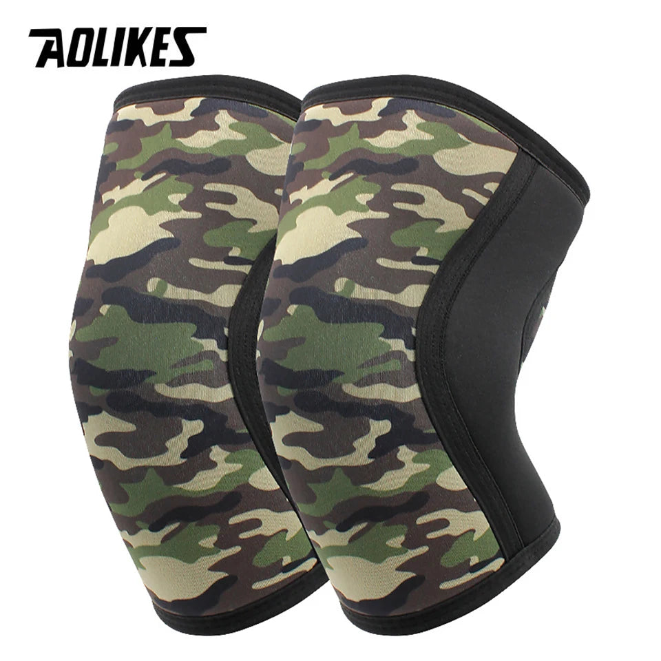 Ginocchiere Neoprene 7 Mm Aolikes Stabilità Protezione Comfort Sollevamento Pesi CrossFit Per Atleti