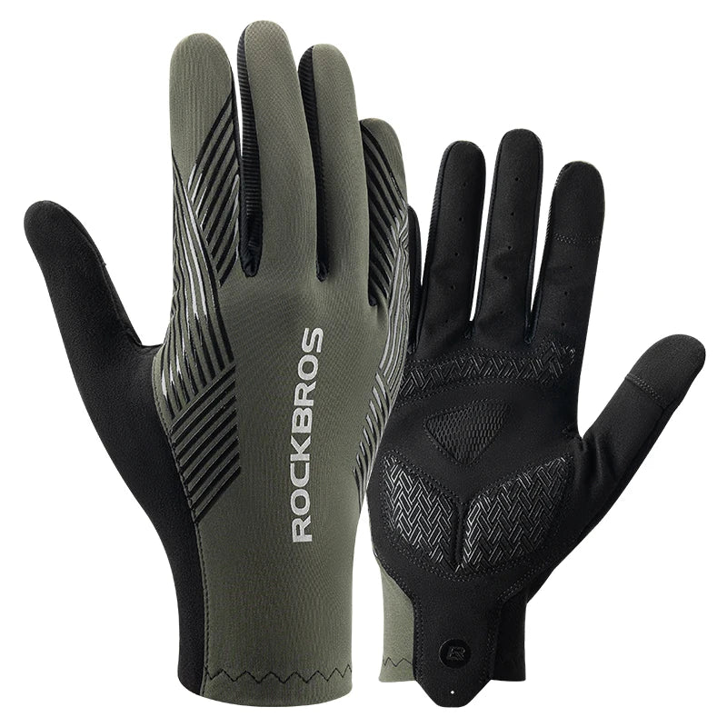 Guanti da Ciclismo RockBros Estivi Traspiranti Antiscivolo Touchscreen per MTB Bici da Strada Corsa Fitness Palestra