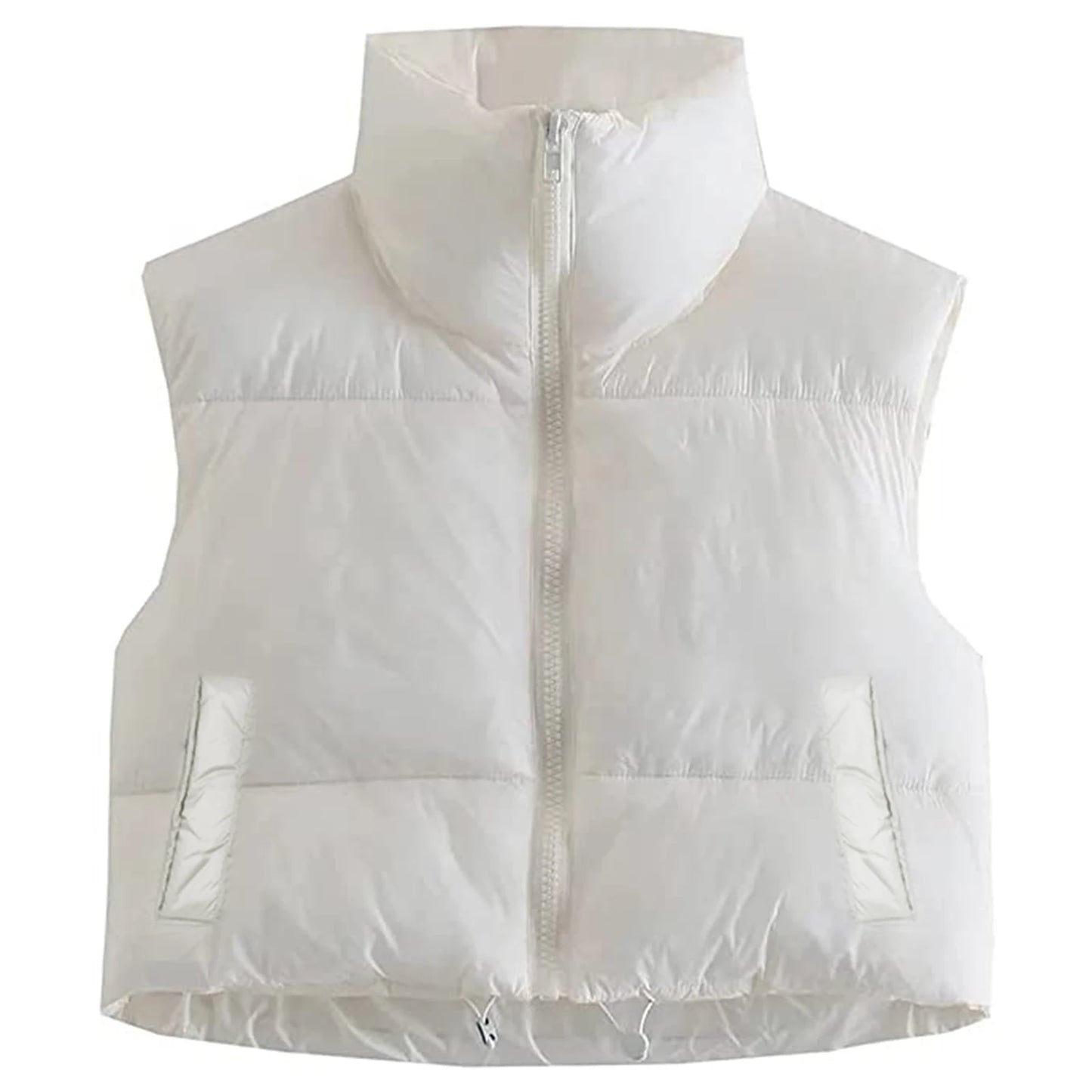 Gilet Da Donna Senza Maniche Autunno Inverno Cappotto Corto Caldo Con Colletto A V Giacca Capispalla Di Moda