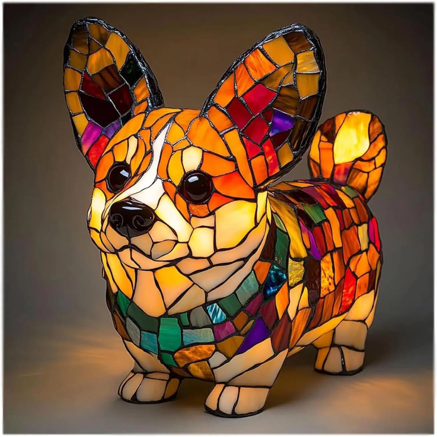 Divertimento Unico Artistico Carino A Forma Di Cane Ornamento Decorativo Luce Notturna Moderna Illuminazione Atmosferica
