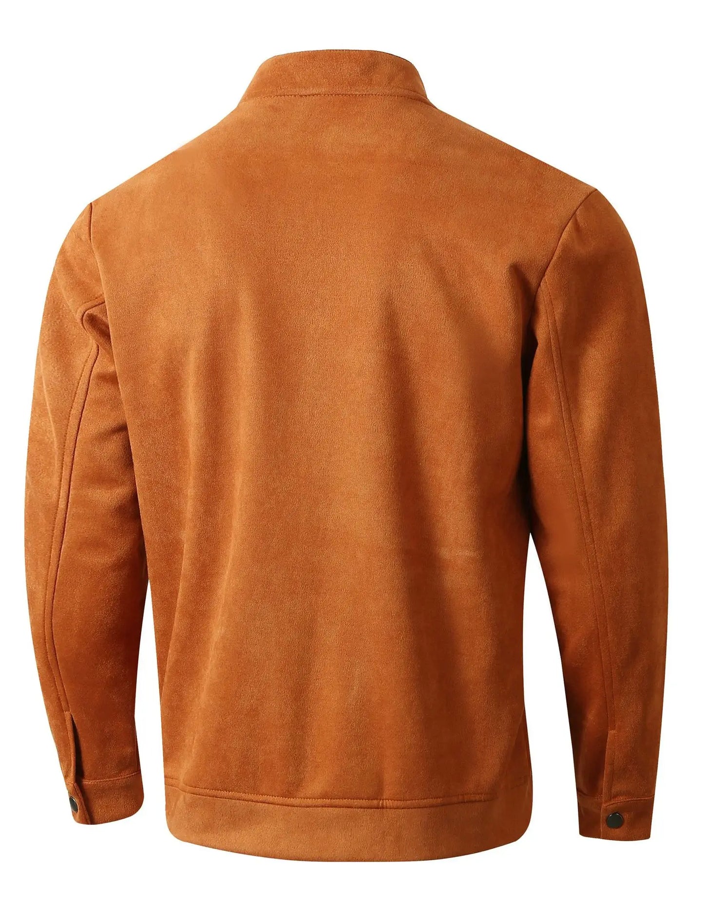 Giacca Uomo Slim Fit Colletto Coreano Autunno Inverno Casual Business Con Cerniera