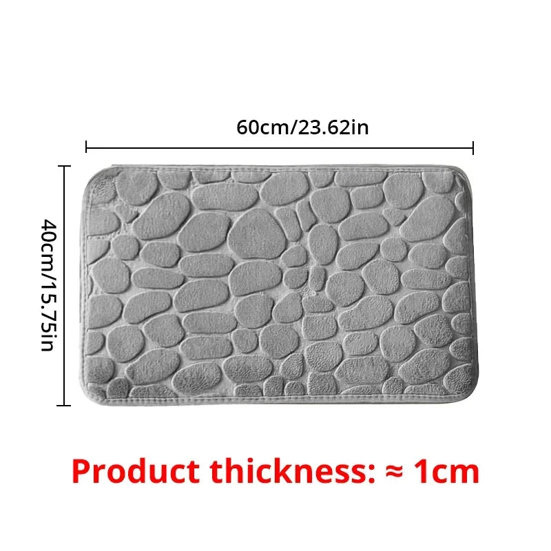 Memory Foam Tappeto Velluto Goffrato Antiscivolo Bagno Soggiorno Microfibra Arredamento Casa