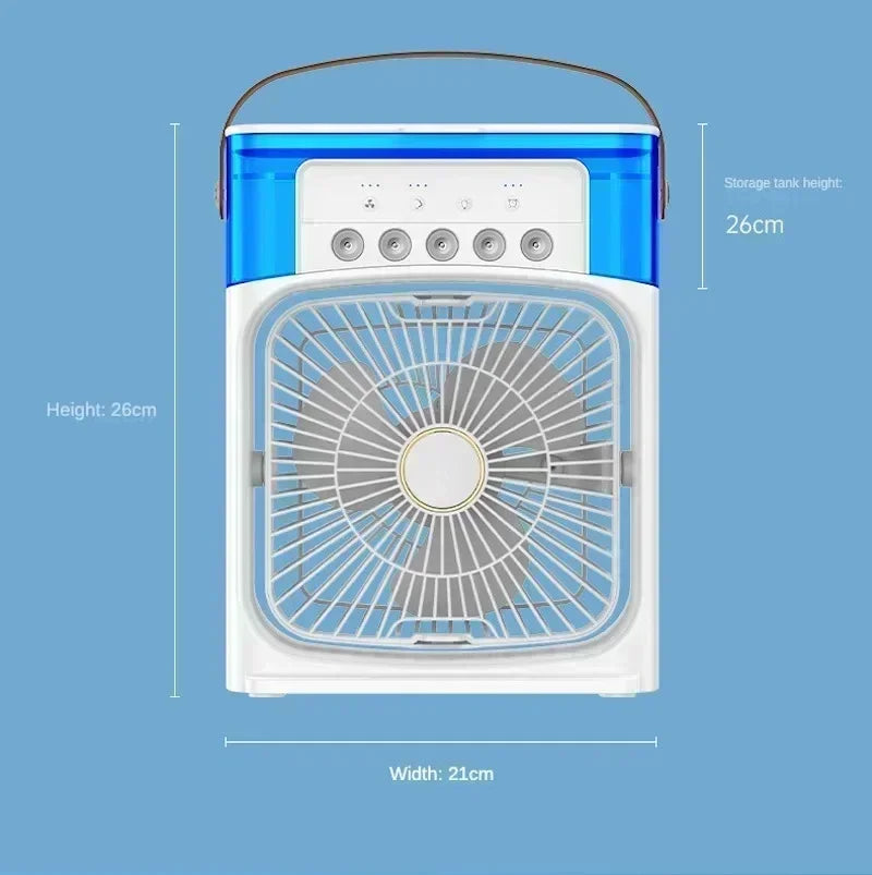 Umidificatore Portatile Ventilatore Condizionatore Di Aria Idrocooling Regolazione Aria Tre Velocità Ufficio