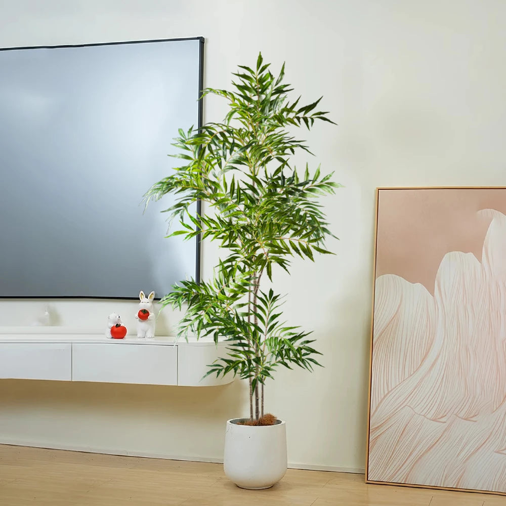 Albero Artificiale Palma Real Touch Grande Regolabile 140 Cm Per Casa Ufficio Decorazione Tropicale Elegante