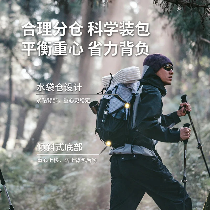 Zaino Naturehike Helio 30L Plus 5L Nuovo 2024 Per Trekking Alpinismo All Aperto Grande Capacità Campeggio Viaggio