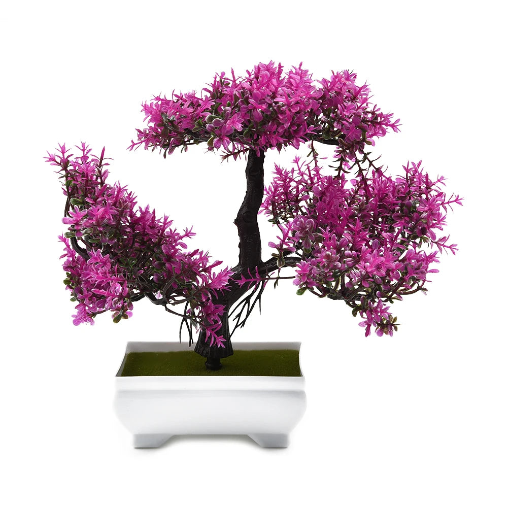 Piante Artificiali Bonsai Piccolo Albero In Vaso Con Fiori Decorativi Per Tavolo Casa Giardino E Decorazione Per Hotel