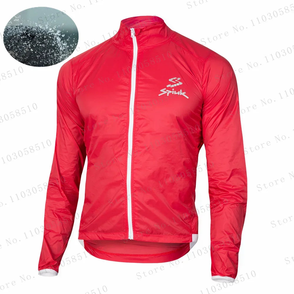 Spiukful Giacca a Vento Impermeabile da Ciclismo Ultraleggera Uomo Antivento Traspirante Asciugatura Rapida per MTB