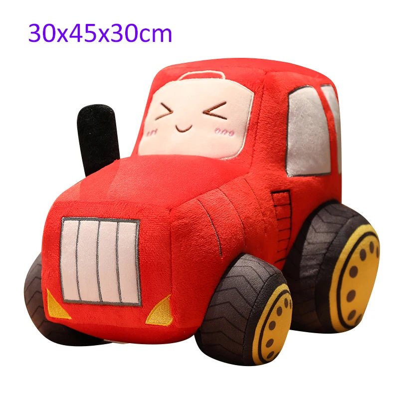 Simulazione Trattore Escavatore Giocattoli Di Peluche Per Auto Kawaii Morbido Cuscino Veicoli Regalo Natale Bambini