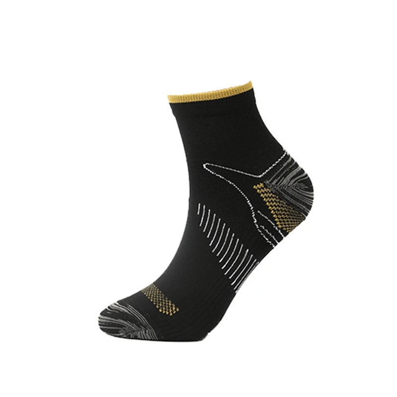 Calzini Sportivi Uomo Caviglia Alta Compressione Con Protezione Per Corsa Cotone Nylon Stile 41