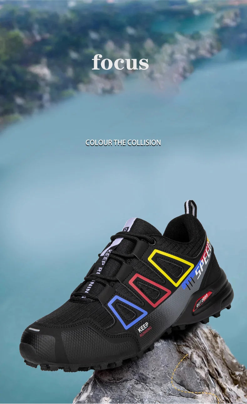 Scarpe Da Trekking All'aperto Unisex Antiscivolo Con Lacci Leggere Per Allenamento Tattiche Da Uomo Ciclismo Casual